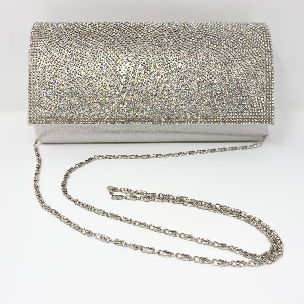 Silver Embellished Clutch